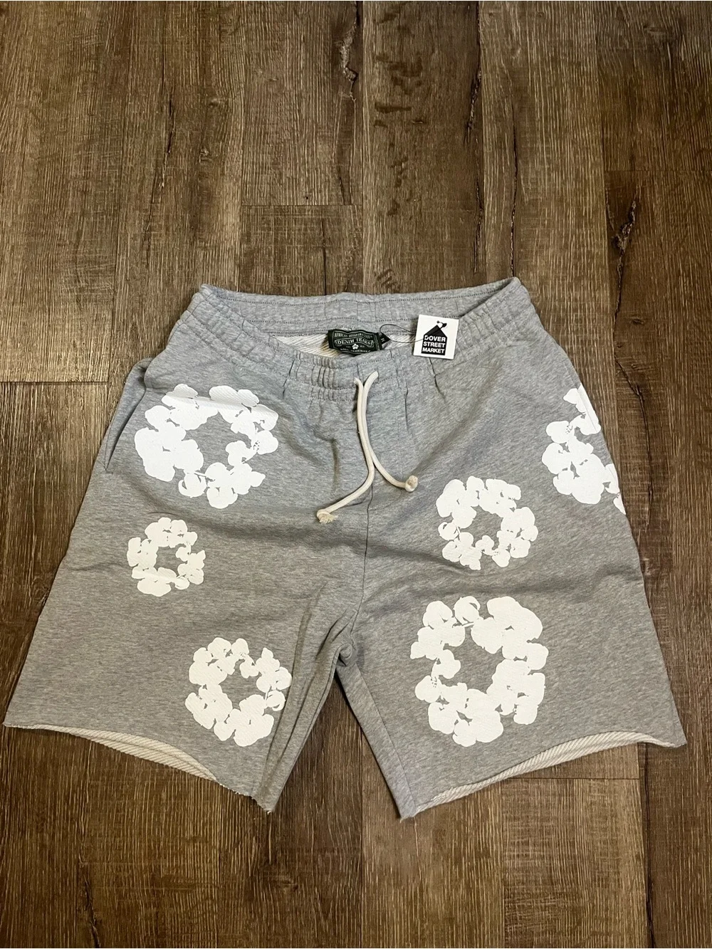 Brand New Denim tear Gray/White Shorts